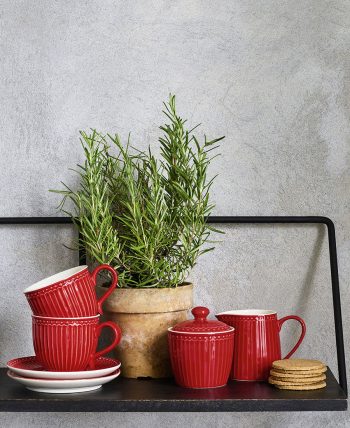Zuckerdose  Sugar pot Alice red – Bild 2