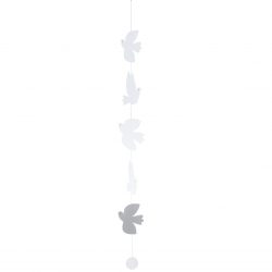 Papierkette Vogelgezwitscher 80cm