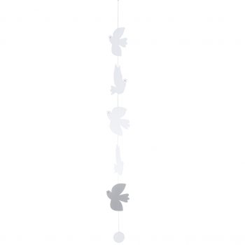 Papierkette Vogelgezwitscher 80cm