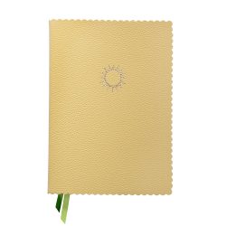 Schreibbuch Sonne gelb A5