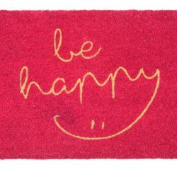 Türmatte Be Happy pink