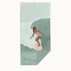 Badehandtuch BaumWolle Surfing