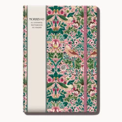 Notizbuch Journal A5 William Morris rosa