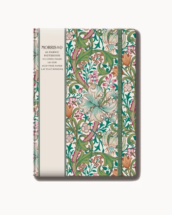 Notizbuch A5 Journal William Morris grün beige rosa