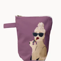Kosmetiktasche Organic Cotton Vanity Bag Cherry lips