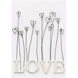 Klappkarte Love mit Herzen