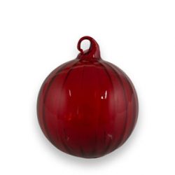 Christbaumkugel Swirl red