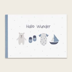 Buch Hallo Wunder puderblau