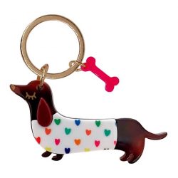 Schlüsselanhänger Dackel Herz