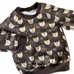 Sweater Reh braun Gr. 80